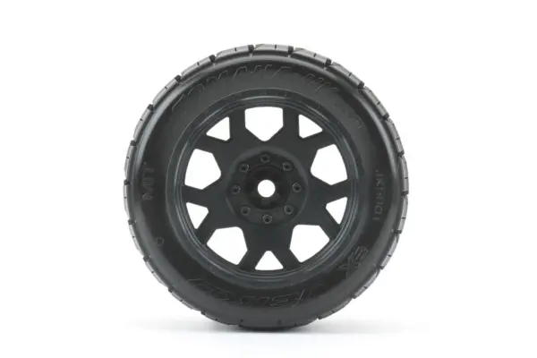 Jetko Ex Tyre Tomahawk Belted XMT Black Wheel TRX Xmaxx Kraton (2)