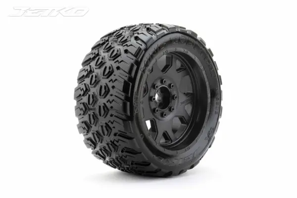 Jetko Ex Tyre King Cobra Belted XMT Black Wheel TRX Xmaxx Kraton (2)