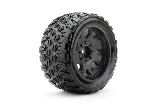 Jetko Ex Tyre King Cobra Belted XMT Black Wheel TRX Xmaxx Kraton (2)