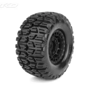 Jetko Ex Tyre XMT Slayer Belted Black Wheel 24mm Xmaxx & Kraton(2)