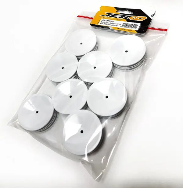 Jetko Wheels 1:10 Buggy Front Slim White 2wd (8pack)