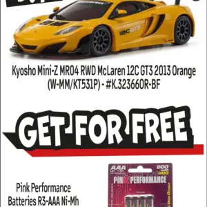 Kyosho Mini-Z Mr04 RWD McLaren 12c Gt3 2013 Orange (W-Mm/Kt531p)