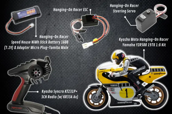 Kyosho Hor Yamaha Yzr500 1:8 Kit Combo Set W/Kt231p-Gpw17/18/21-71351