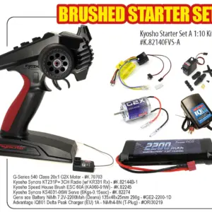 Kyosho Starter Set 1:10 (Kt231-70706-82245b-Hd3001-Batt-Charg)