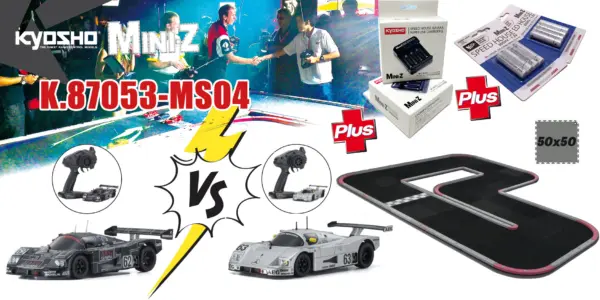 Kyosho Grand Prix Circuit 50 Mini-Z Sauber Mr04 Le Mans Readyset