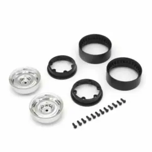Kyosho Kc10 Bead-Lock 1.9 Inches Dish Chrome Wheels (2)