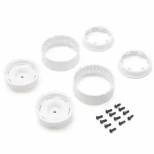 Kyosho Kc10 Bead-Lock 1.9 Inches Dish White Wheels (2)