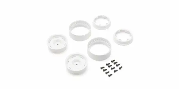 Kyosho Kc10 Bead-Lock 1.9 Inches Dish White Wheels (2)