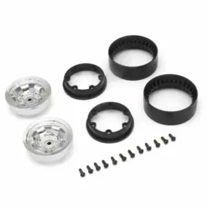 Kyosho Kc10 Bead-Lock 1.9 Inches Spoke Chrome Wheels (2)
