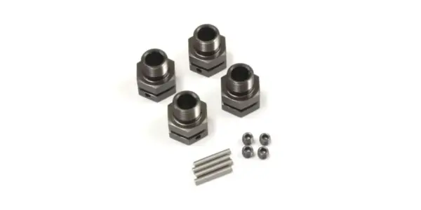Kyosho Inferno St-Rr Wheel Hub Gun Metal (4) Medium