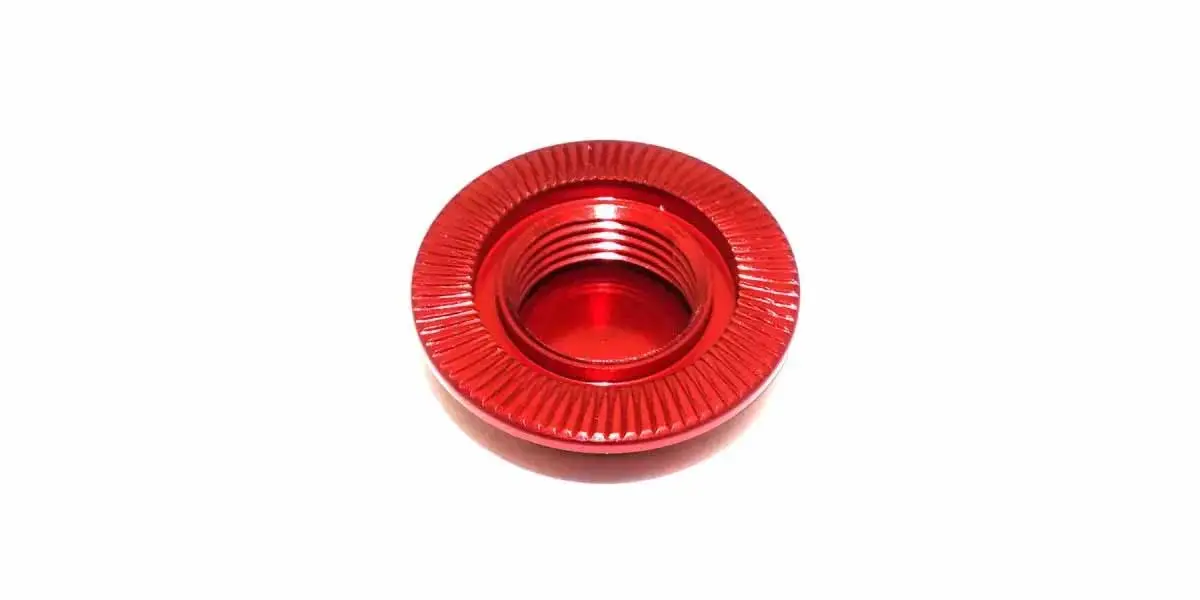 Kyosho 1:8 Inferno Serrated Closed Wheel Nuts (4) Red – view 2