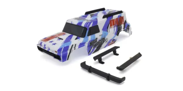 Body Shell Kyosho Mad Wagon Ve - Type2 (Blue-White)