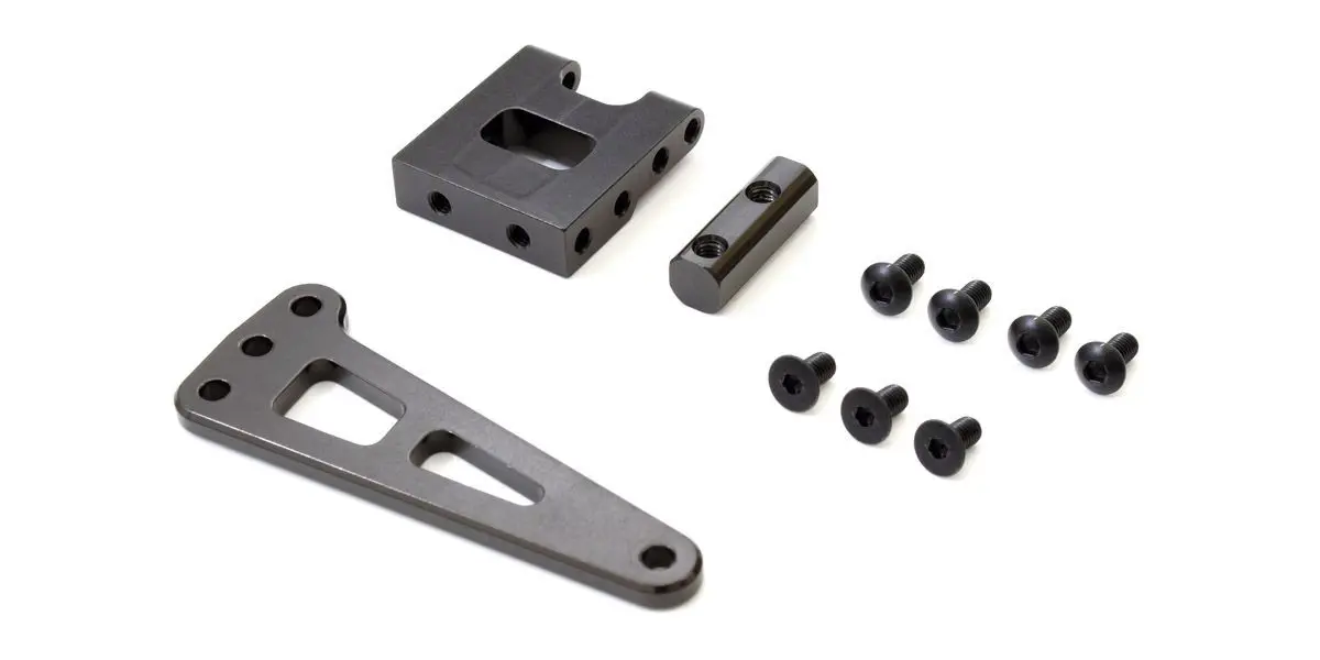 Reversible Servo Mount Set Kyosho Lazer ZX7 - Aluminium