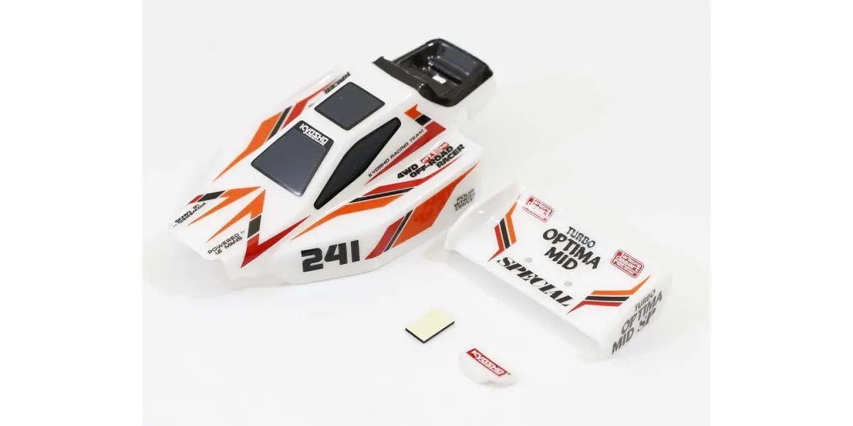 Clear Mini-Z Buggy Turbo Optima Mid Sp Body Set – view 2