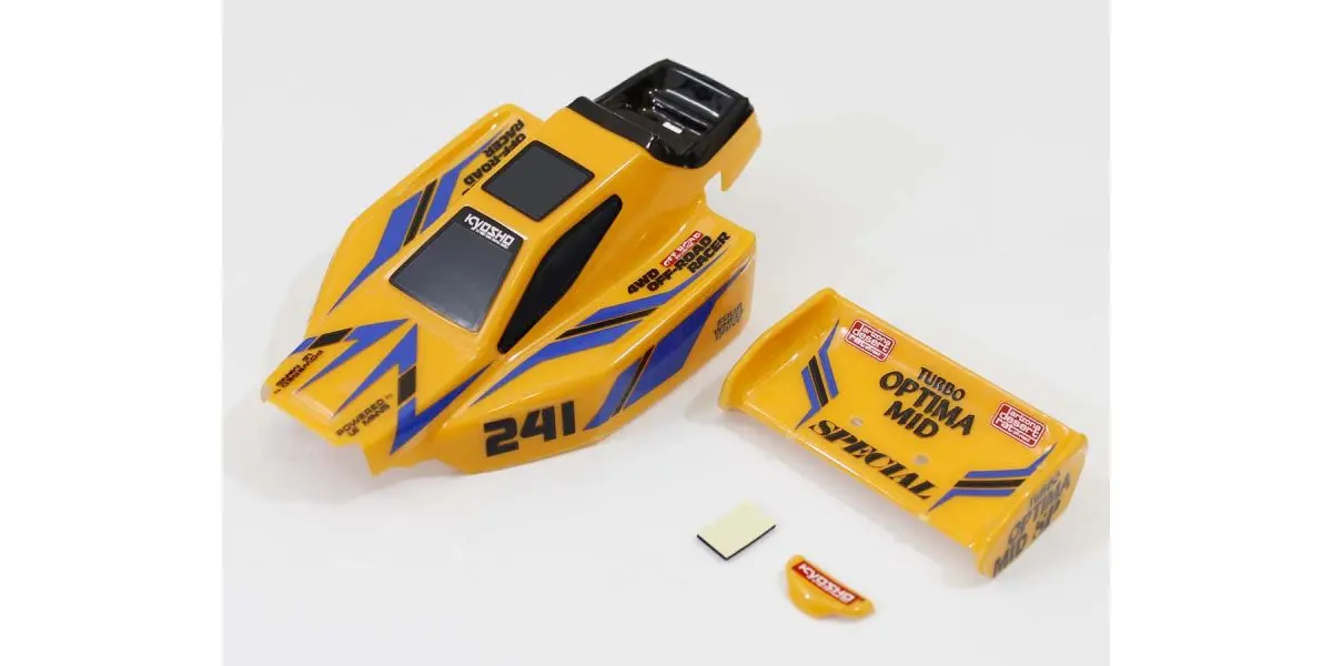 Clear Mini-Z Buggy Turbo Optima Mid Sp Body Set – view 3