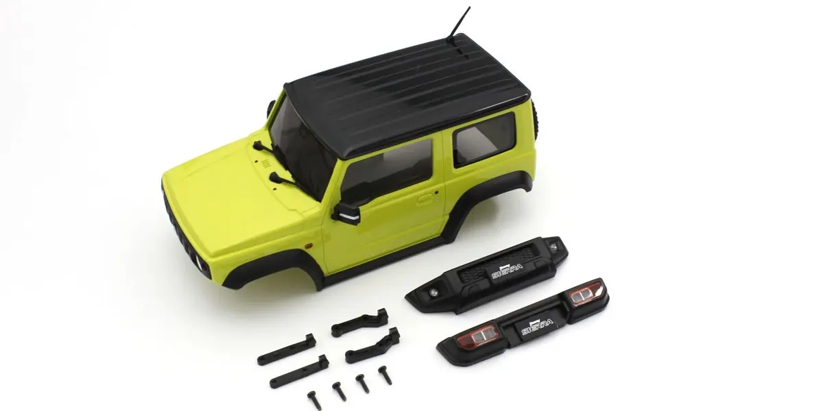 Bodyshell Suzuki Jimny Sierra Yellow Mini-Z 4X4 MX01