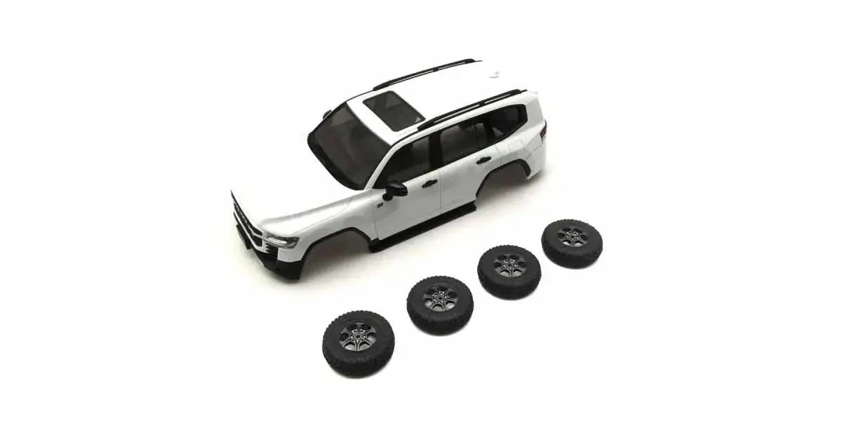 Bodyshell Toyota Land Cruiser 300 GR Sport White Mini-Z 4X4 MX01