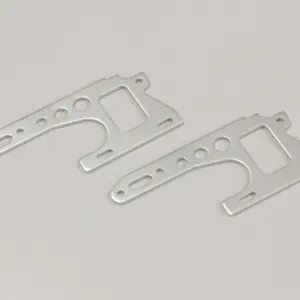 Front Side Plate Set Kyosho Optima (2) Silver