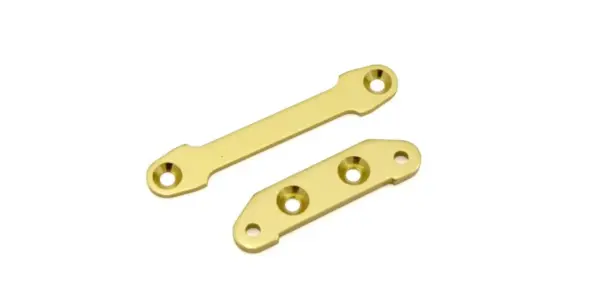 Kyosho Turbo Optima Front Suspension Plate Set (2) Gold