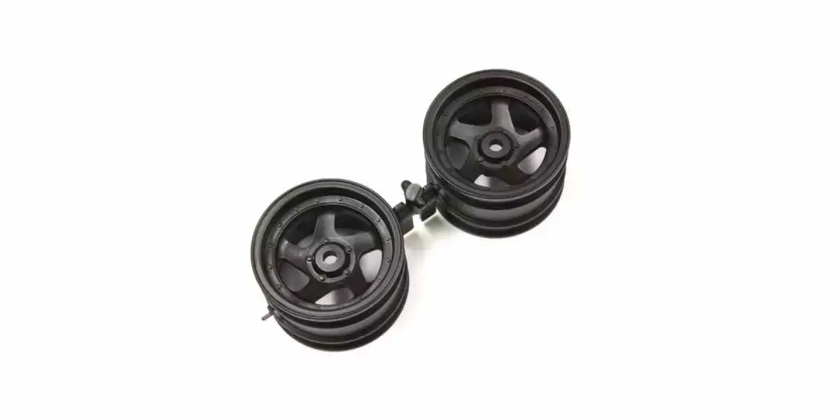 Kyosho Optima Black 1.7 Inches 5 Spokes Wheel (2)