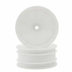 Kyosho Optima Serie White 2.2 Inches Front Dish Wheels (2)