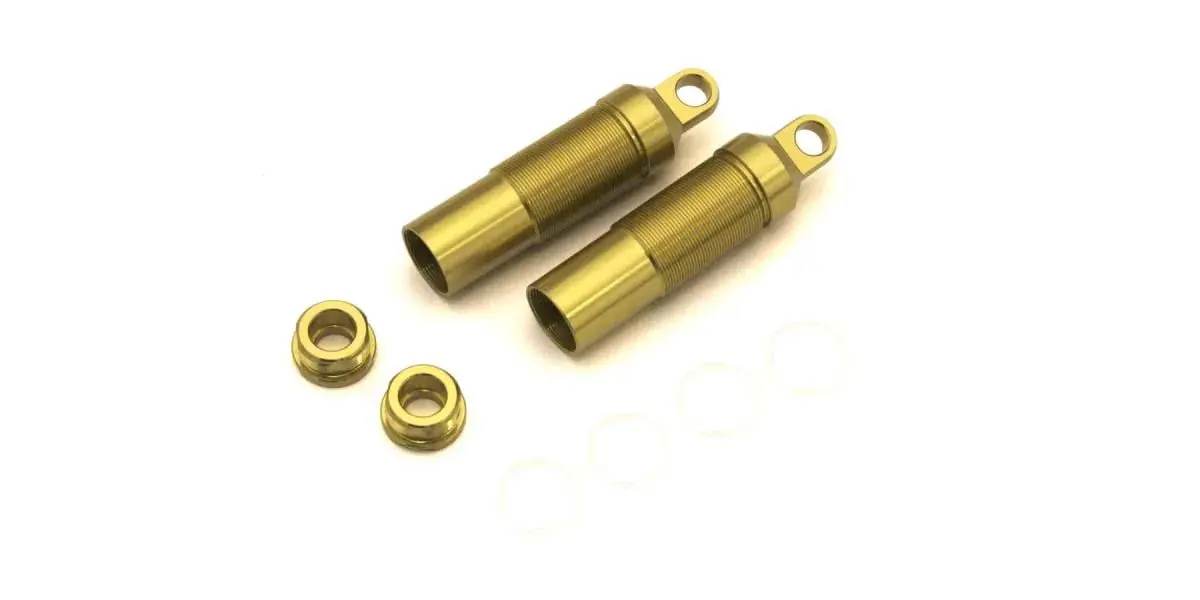 Rear Shock Case Kyosho Turbo Optima (2) Gold
