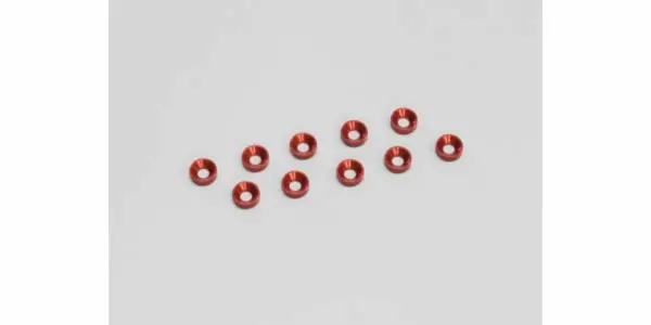 M3 Flat Head Washer (10) Red