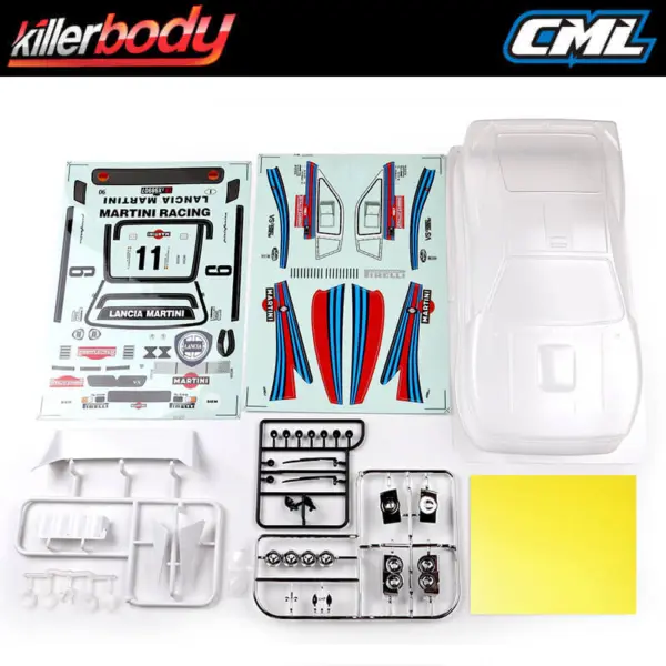 Killerbody Lancia 037 190mm Clear Body Rally