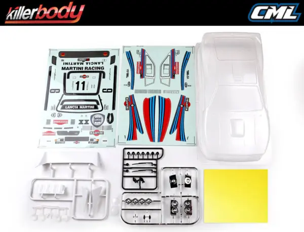 Killerbody Lancia 037 190mm Clear Body Rally – view 2
