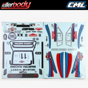 Killerbody Lancia 037 190mm Body Decal Sheet