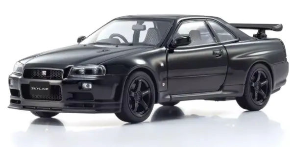 Kyosho 1:43 Nissan Skyline R34 Gt-R v-Spec Ii Black Pearl