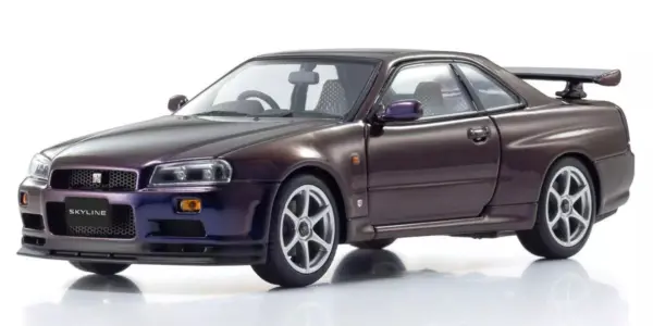 Kyosho 1:43 Nissan Skyline R34 Gt-R v-Spec Midnight Purple Iii