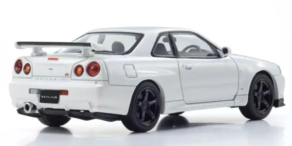 Kyosho 1:43 Nissan Skyline R34 Gt-R v-Spec Ii White Pearl