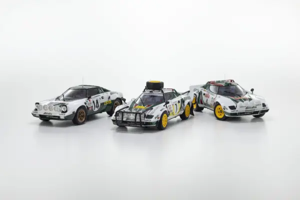 Kyosho 1:18 Lancia Stratos Hf s.munari 3rd Safari Rally 1977 nr.7