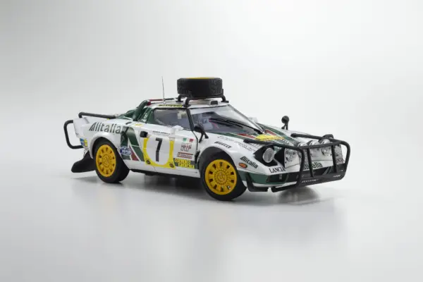 Kyosho 1:18 Lancia Stratos Hf s.munari 3rd Safari Rally 1977 nr.7
