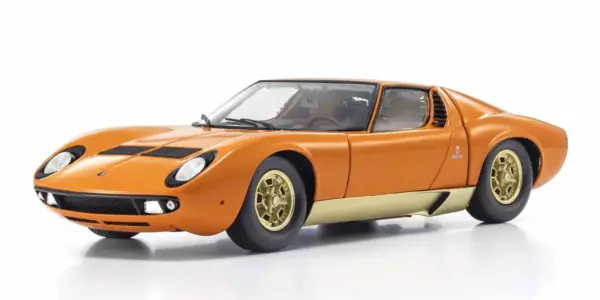 Kyosho 1:18 Lamborghini Miura P400 1968 Orange-Gold