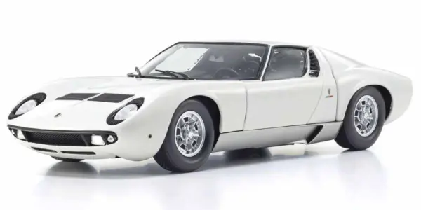 Kyosho 1:18 Lamborghini Miura P400 1968 White-Silver
