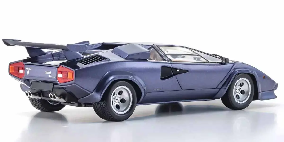 Kyosho 1:18 Lamborghini Countach LP5000 Quattrovalvole Dark Blue – view 2