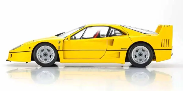 Kyosho 1:18 Ferrari F40 Yellow 1987 Die-Cast Collection