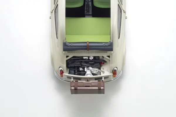 Kyosho 1:18 Fiat Nuova 500 Ivory Accessories Version