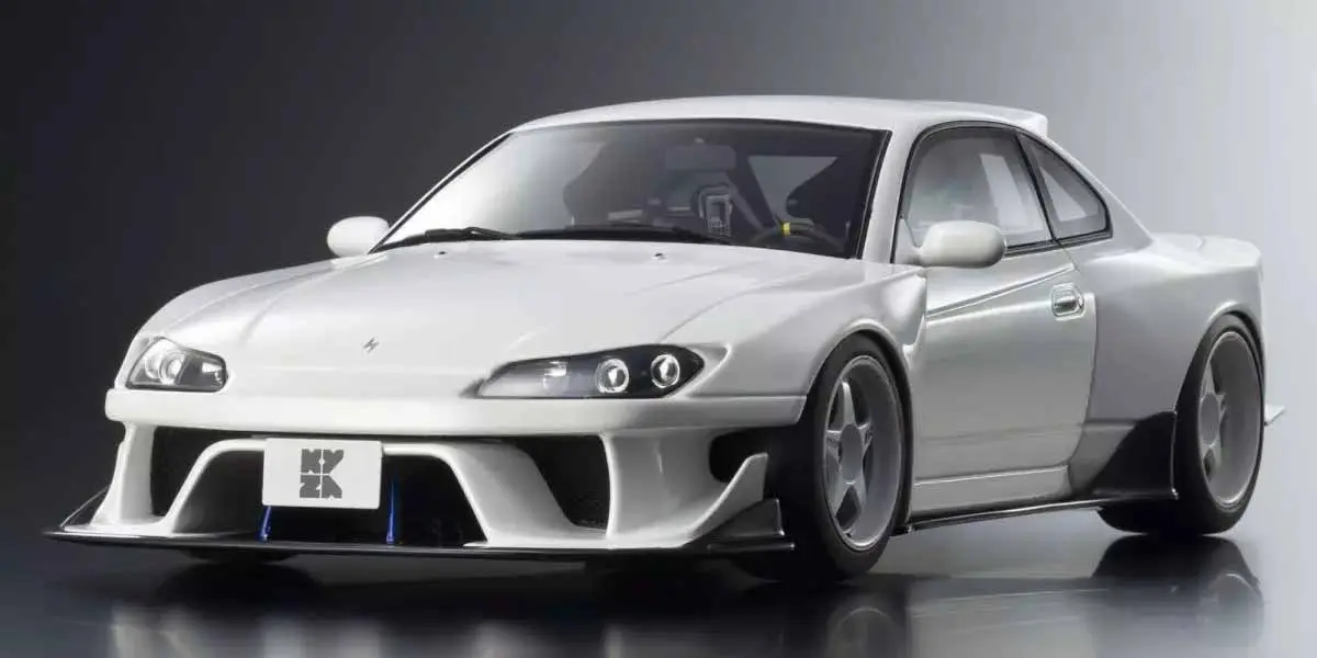 Kyosho 1:18 Samurai Collection Nissan Silvia S15 Khyzyl Saleem White – view 6
