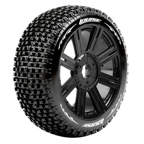 Louise Rc B-Pirate 1/8 Fr/Rr Soft Hex 17mm Spoke Black