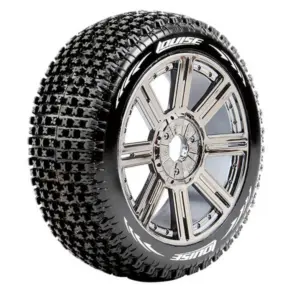 Louise Rc B-Pirate 1/8 Fr/Rr Super Soft Hex 17mm Spoke Black Chrome