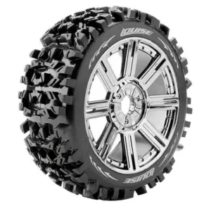 Louise Rc B-Pioneer 1/8 Fr/Rr Soft Hex 17mm Spoke Black Chrome