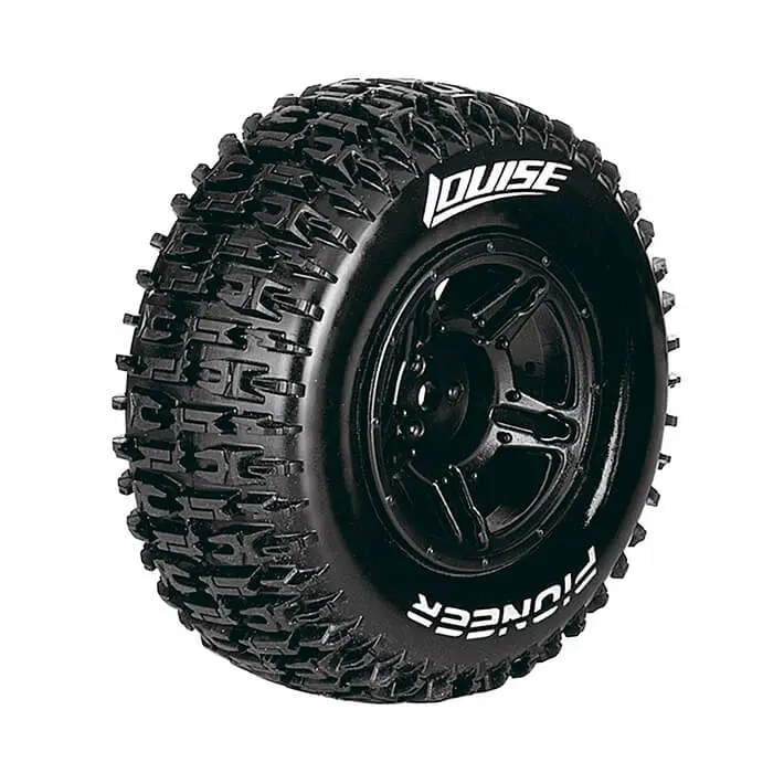 Louise Rc Sc-Pioneer 1/10 Fr/Rr Soft Arrma Senton 6s Black 17mm Hex