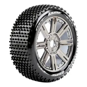 Louise Rc B-Hornet 1/8 Fr/Rr Super Soft Hex 17mm Spoke Black Chrome