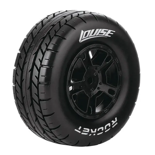 Louise Rc Sc-Rocket 1/10 Fr/Rr Soft Arrma Senton 6s Black 17mm Hex