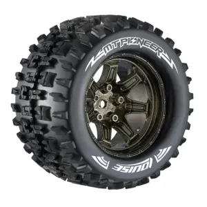 Louise Rc Mt-Pioneer 1/10 Soft Hex 14mm Black Chrome Arrma