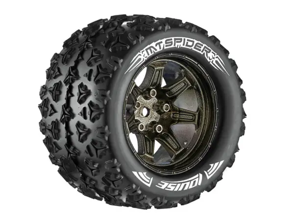 Louise Rc Mt-Spider 1/10 Soft Hex 14mm Black Chrome Arrma G