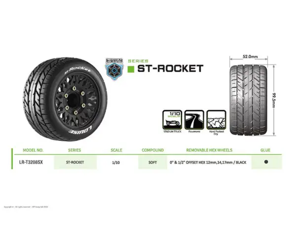 Louise Rc St-Rocket Removable Hex 12,14,17mm 0"& 1/2" Offset – view 6